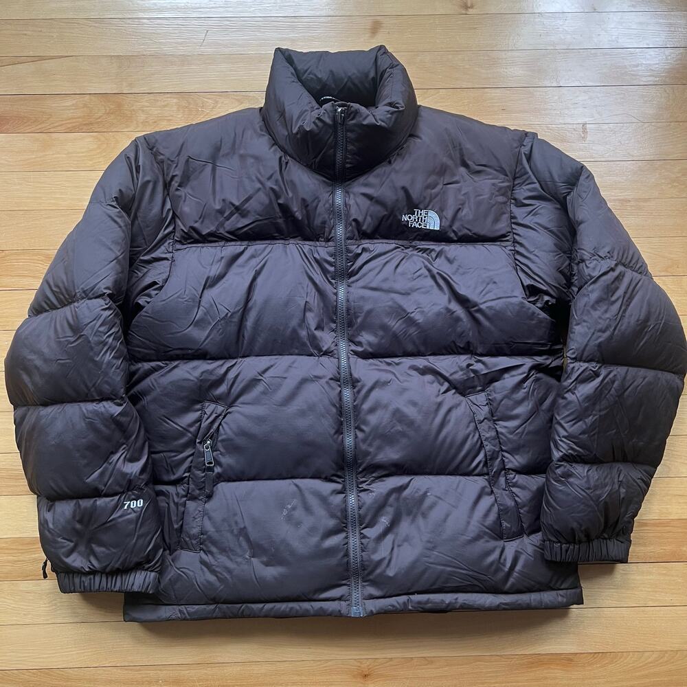 The North Face Retro 700 Nuptse Down Puffer Jacket Mens Large Brown